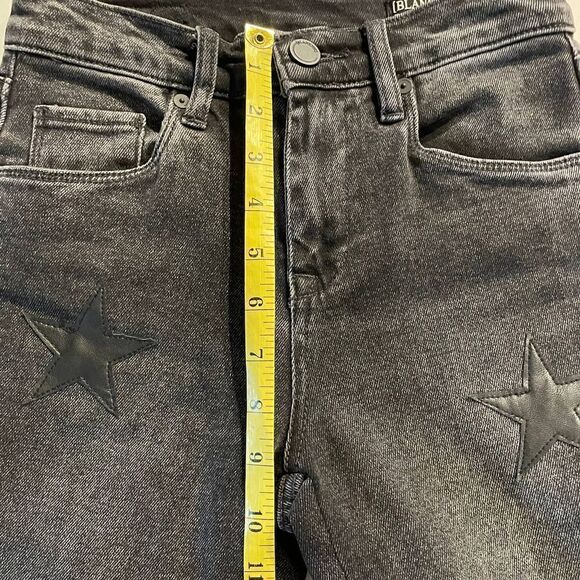 BLANK NYC Madison Crop Black Vegan Star Jeans Size 24 - Picture 5 of 8